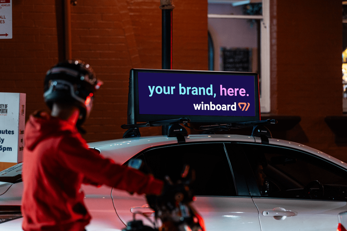 Rideshare Digital Screens - Brand Awareness